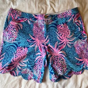 Lilly Pulitzer Darci Knit Shorts Borealis Blue/Tropic Down Low